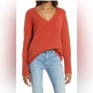 Nordstrom Treasure & Bond Women's V-Neck Sweater Size Small